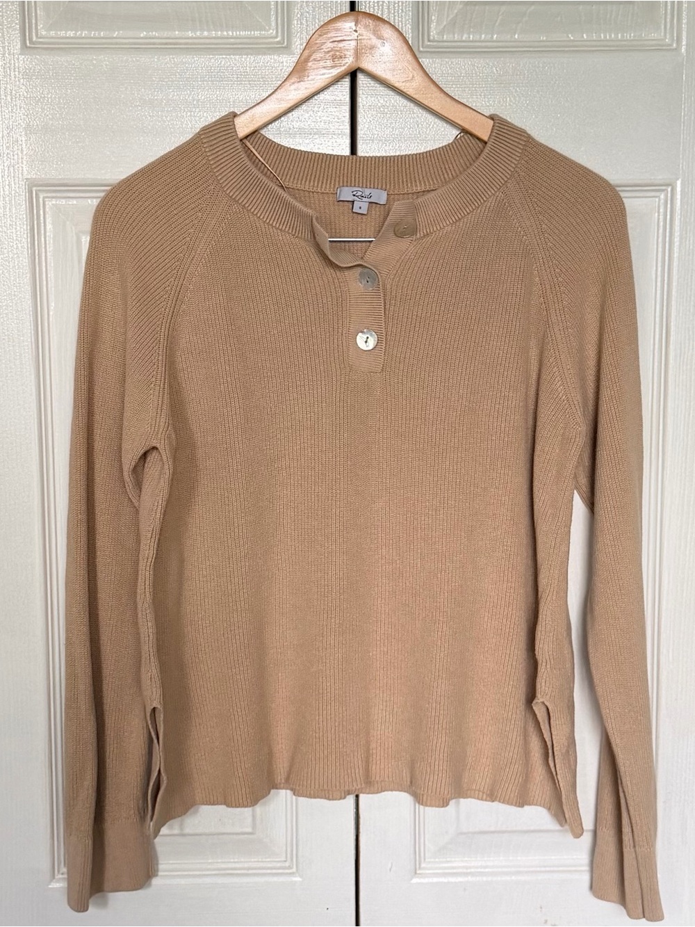 Rails Cashmere Blend Henley Sweater Size Small